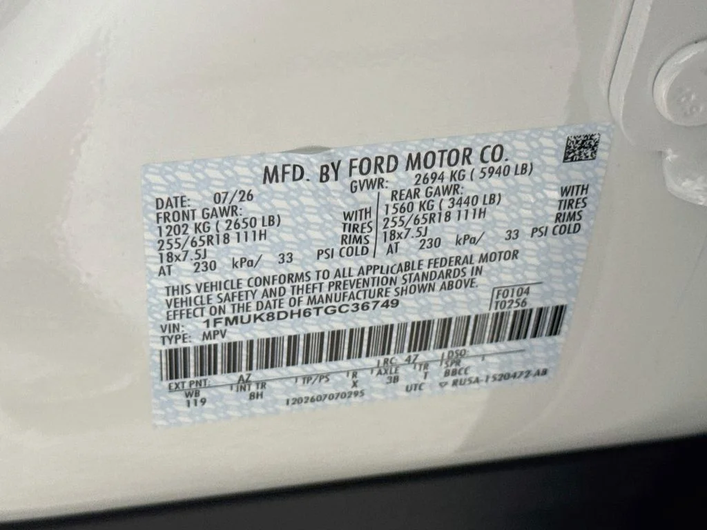 New 2026 Star White Metallic Tri-Coat Ford Active image 31