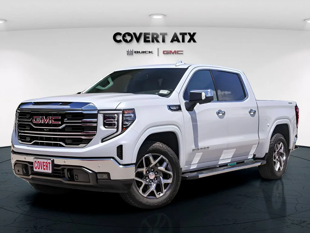 Used 2026 Glacier White Tricoat GMC SLT image 2