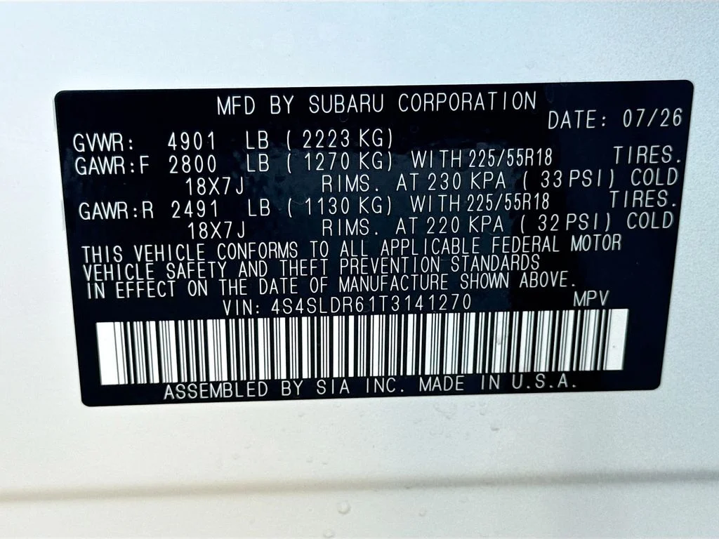 New 2026 CRYSTAL WHITE PEARL Subaru Limited image 43