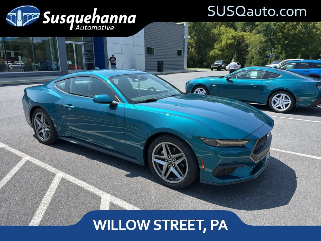 Adriatic Blue Metallic 2026 Ford Mustang Coupe Rear-Wheel Drive 
