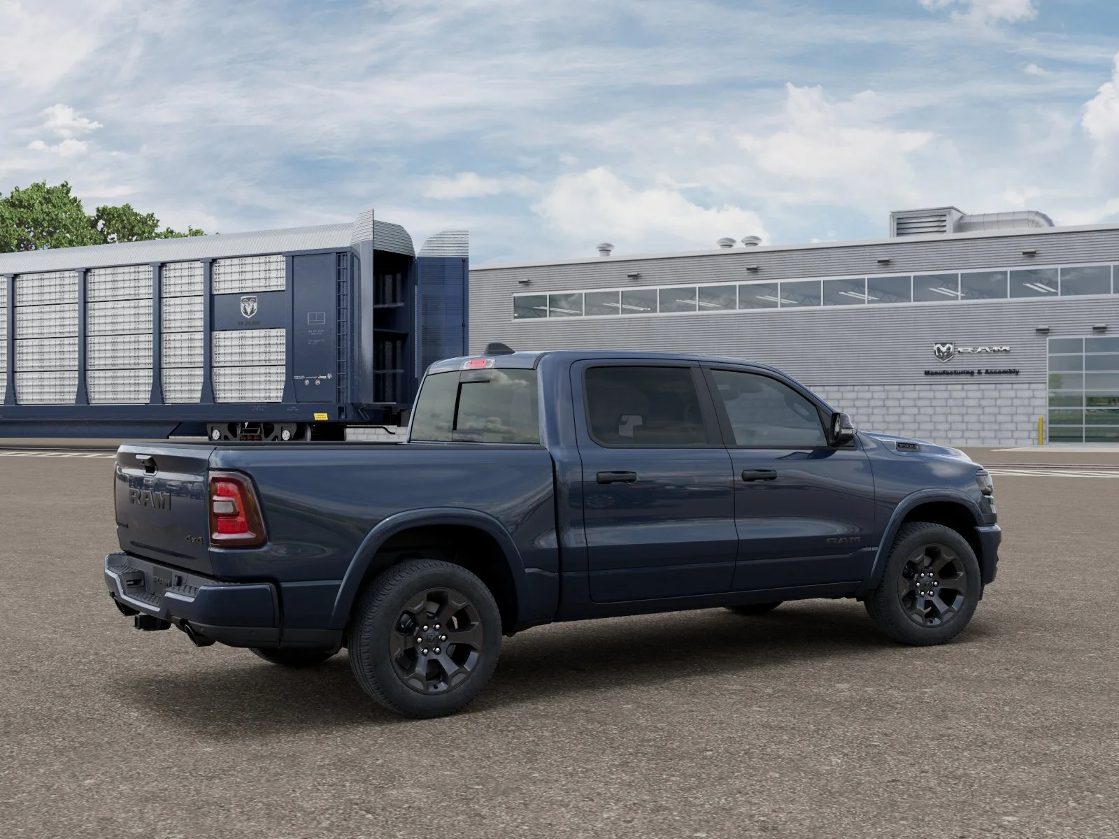 New 2026 Forged Blue Metallic Exterior Paint Ram Big Horn/Lone Star image 2