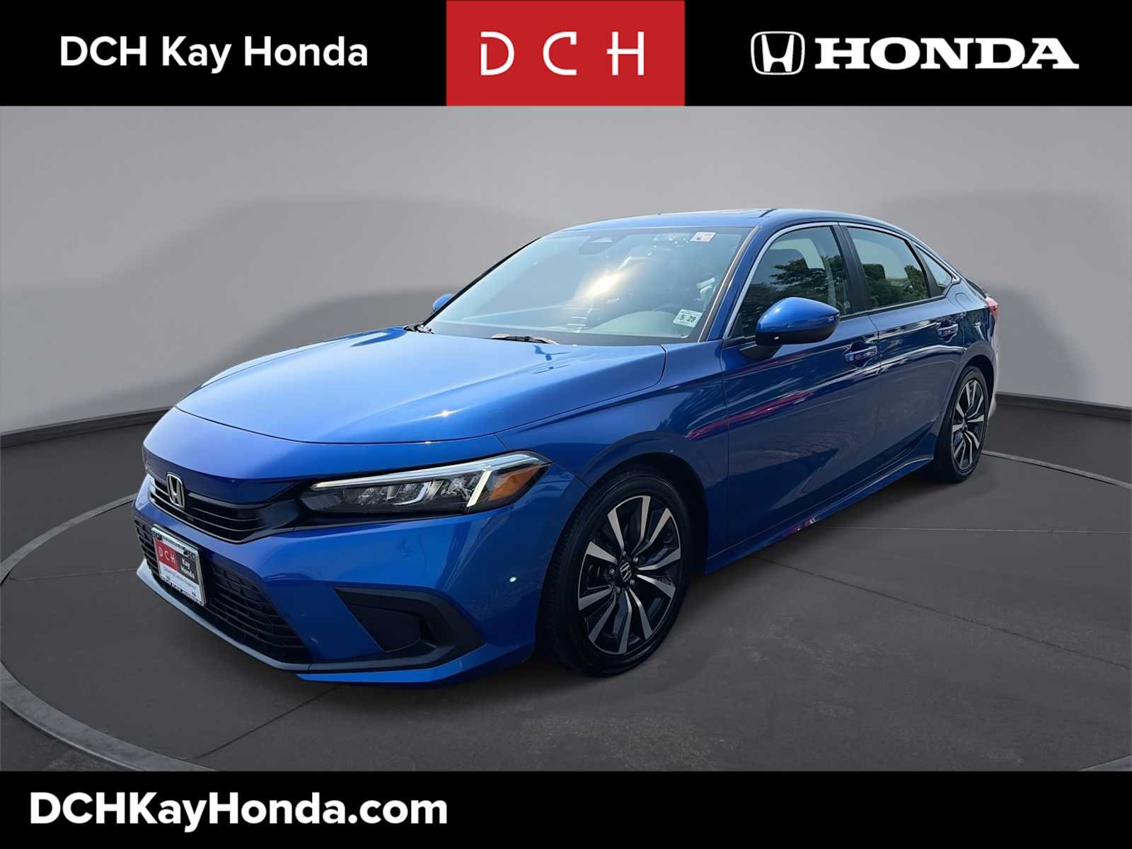 Used 2024 Aegean Blue Metallic Honda EX image 1