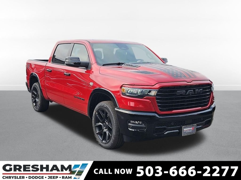 New 2026 Molten Red Pearl-Coat Exterior Paint RAM Laramie image 1