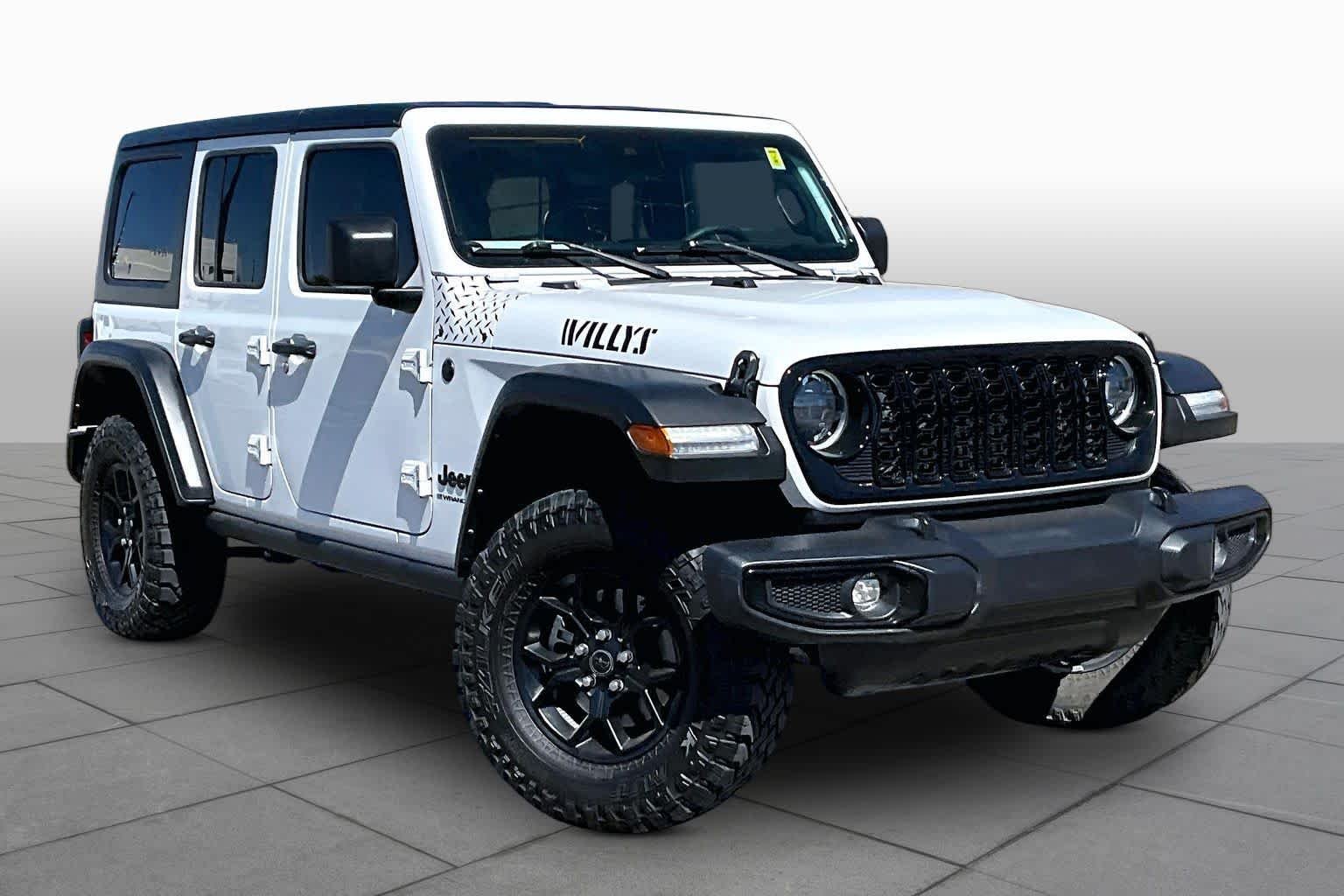 Used 2024 Bright White Clearcoat Jeep Willys image 3