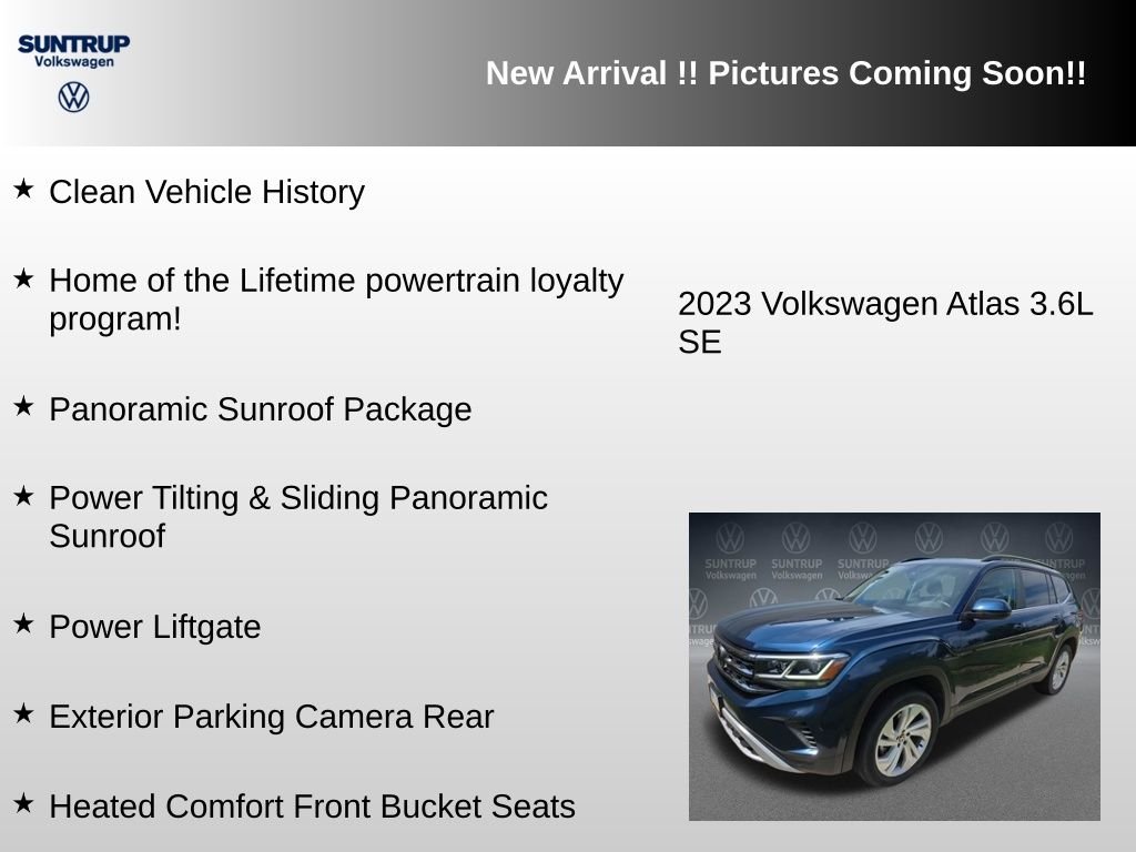 Used 2023 Blue Volkswagen 3.6L V6 SE w/Technology image 6