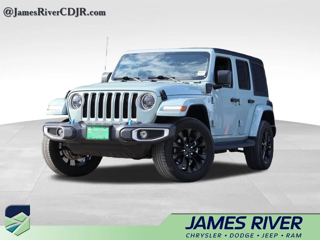 Used 2023 Gray Jeep Sahara 4xe image 1