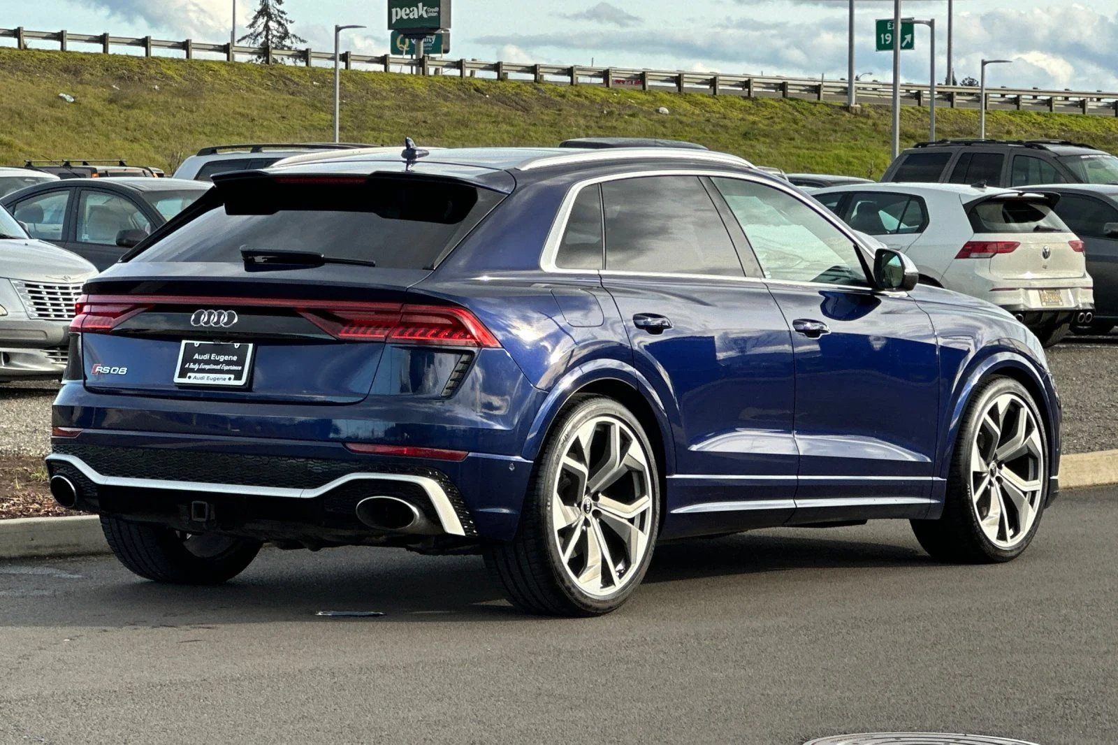 Used 2021 Blue Audi 4.0T image 3