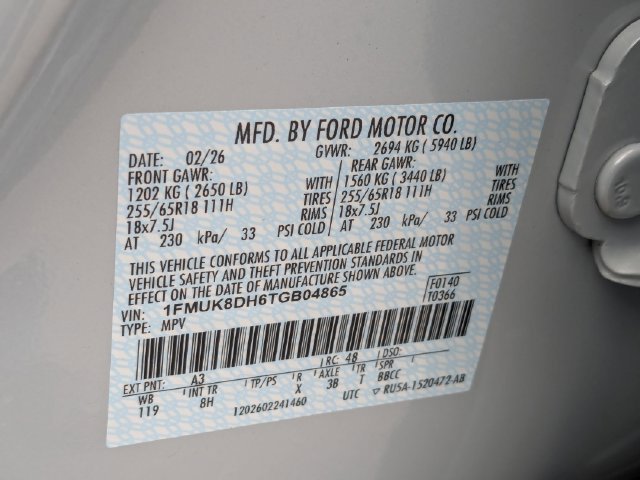 New 2026 Space White Metallic Ford Active image 26