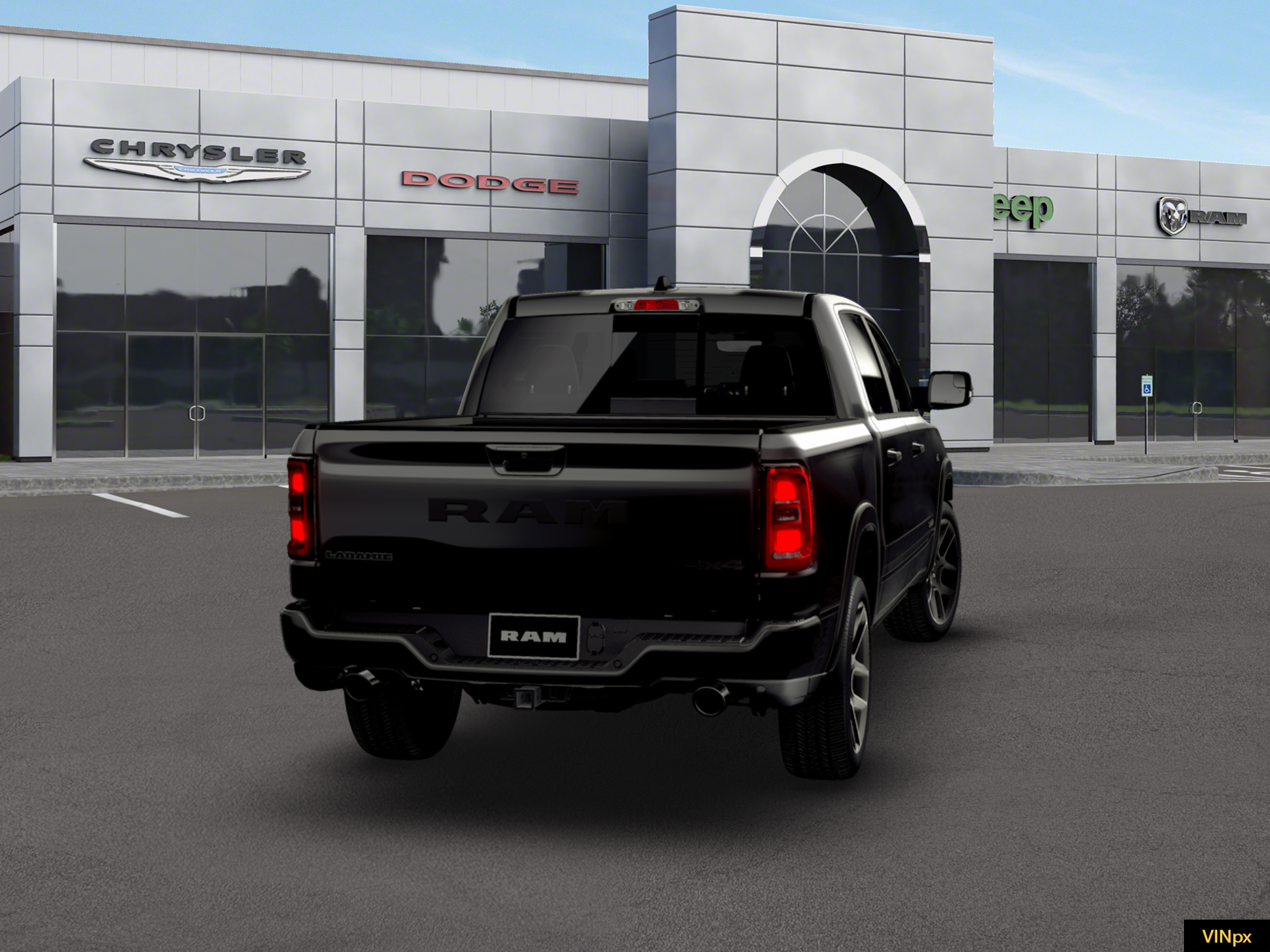 New 2026 Diamond Black Crystal Pearl-Coat Exterior Paint RAM Laramie image 26