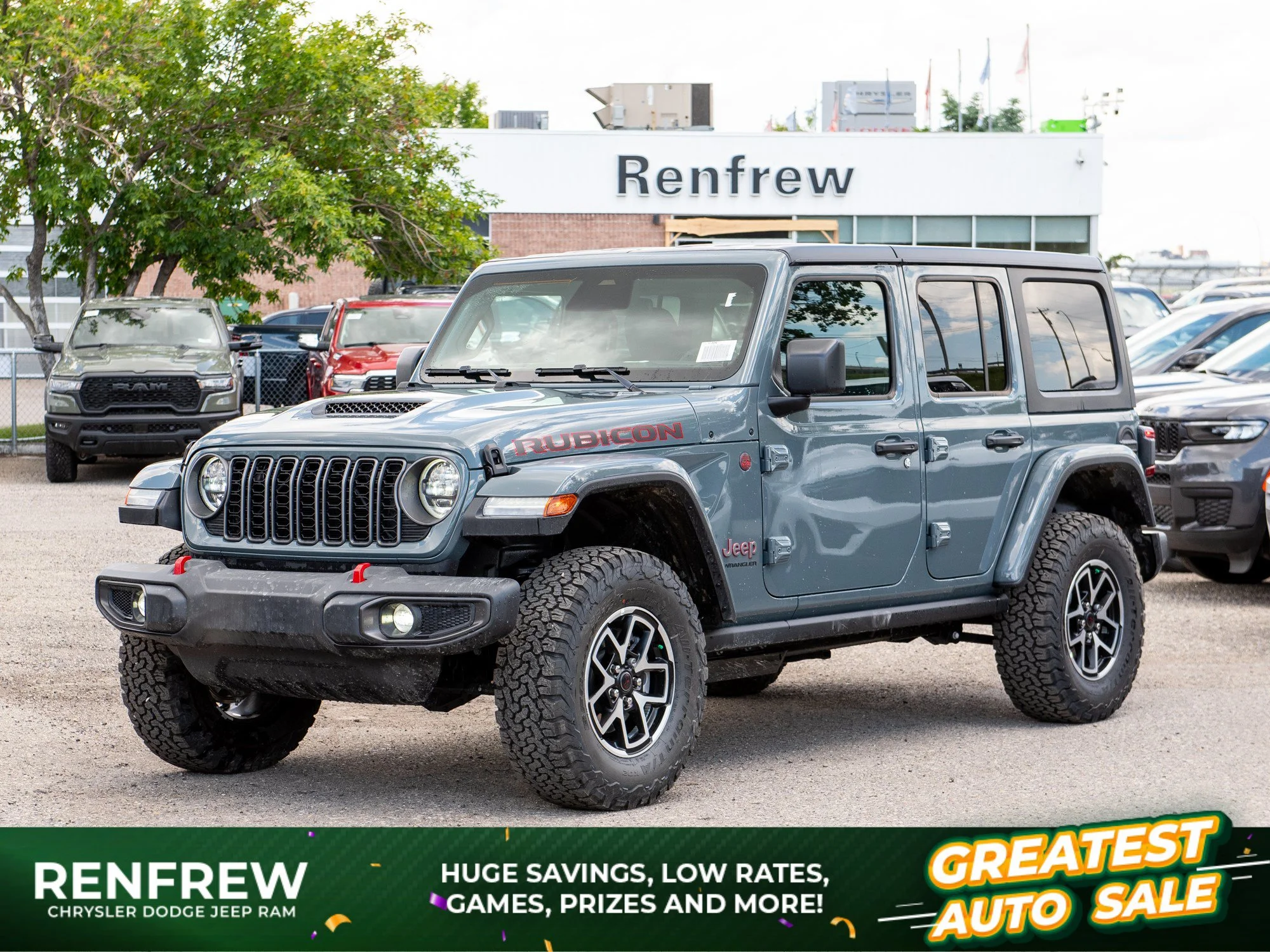 New 2026 Dark blue Jeep Rubicon* 4 Door 4x4, Nappa Leather, Safety Group, Front/Rear Lockers image 1