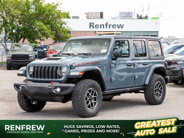 2026 Jeep Wrangler Rubicon* 4 Door 4x4, Nappa Leather, Safety Group, Front/Rear Lockers