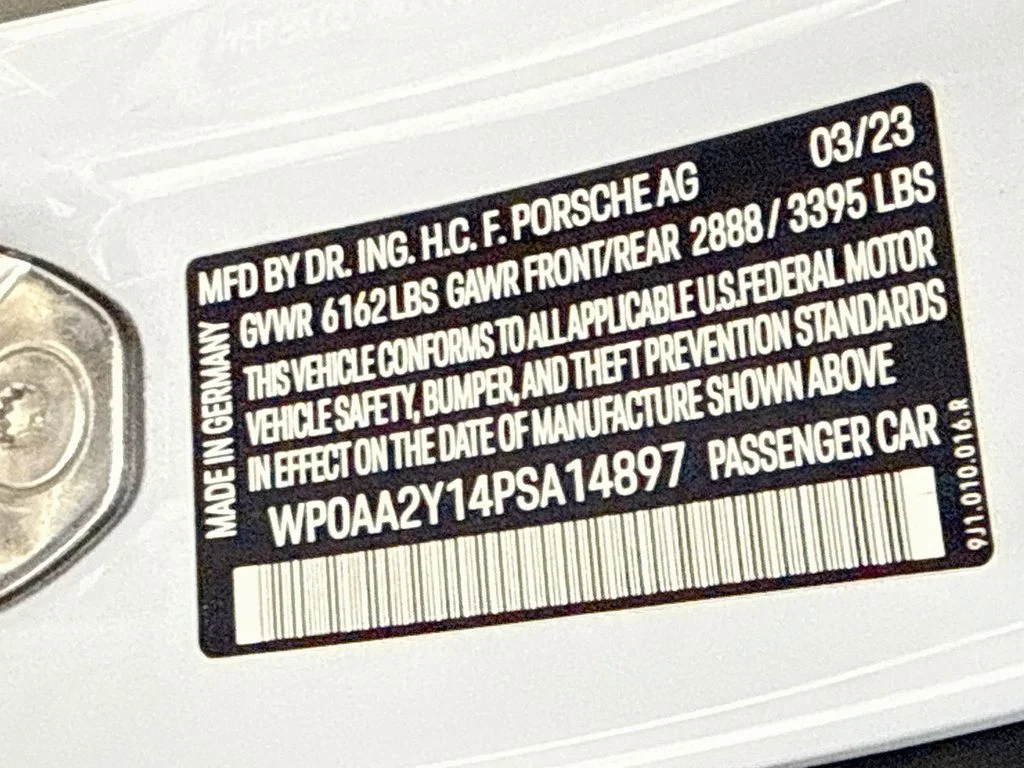 Used 2023 White Porsche Base image 32