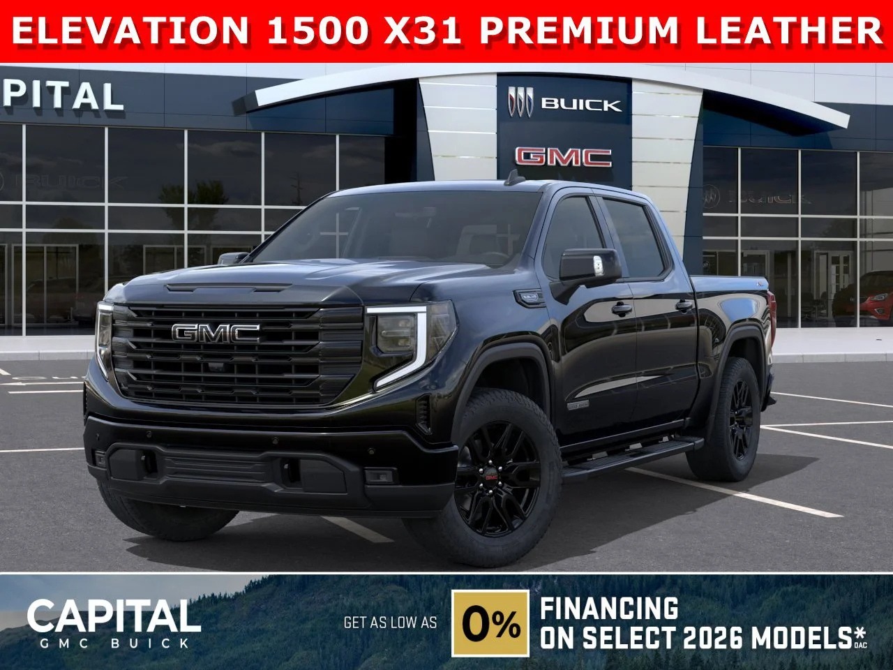 New 2026 ONYX BLACK GMC Elevation image 1