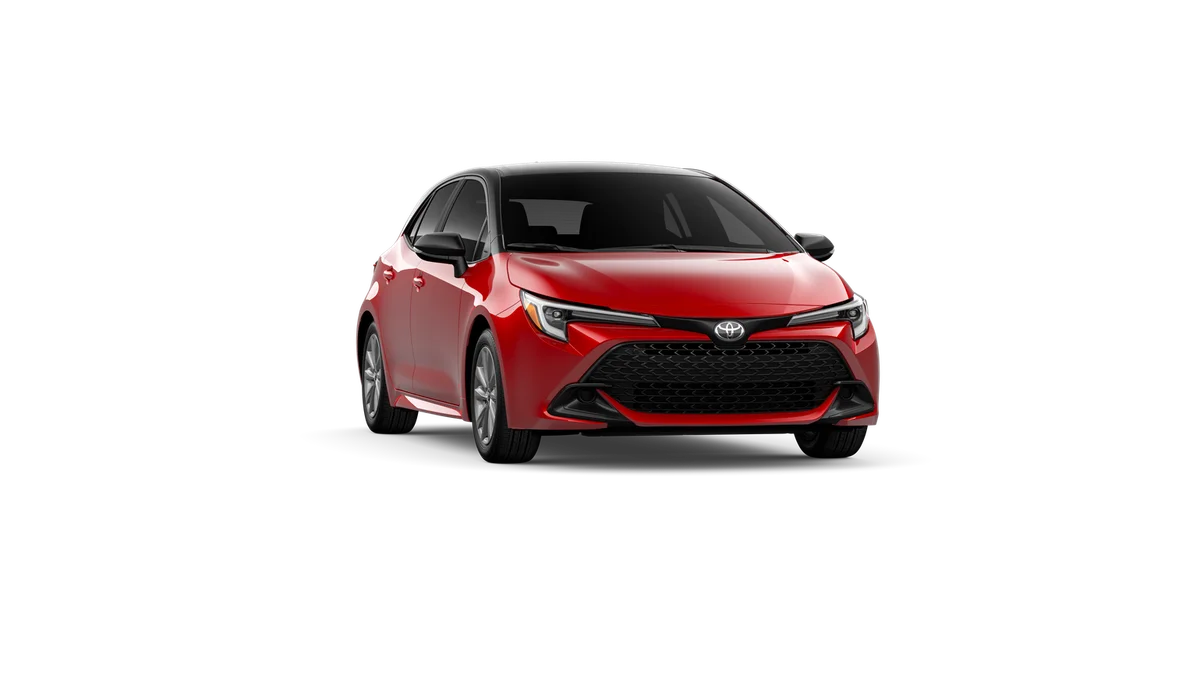 New 2027 Finish Line Red with Black roof Toyota SE image 16