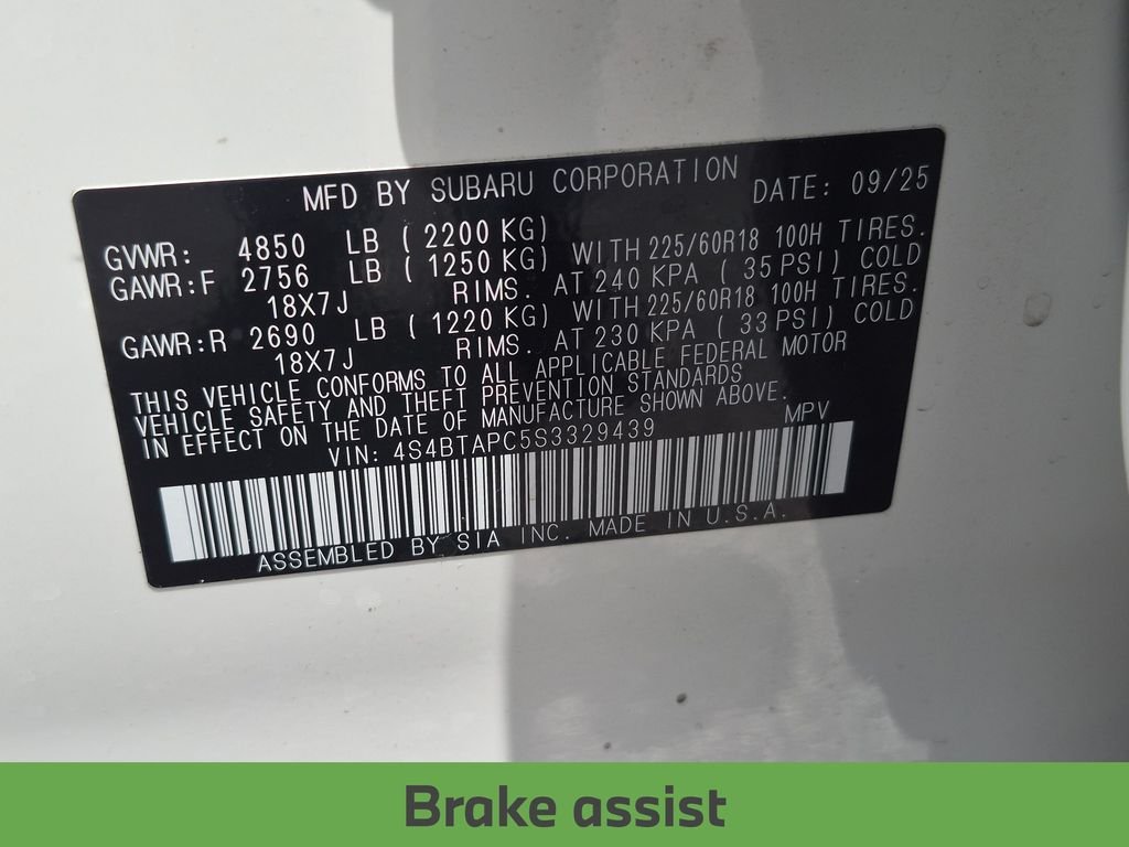 Used 2025 White Subaru Touring image 35