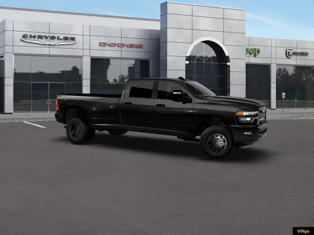 New 2026 Diamond Black Crystal Pearl-Coat Exterior Paint RAM Big Horn Night Edition image 9