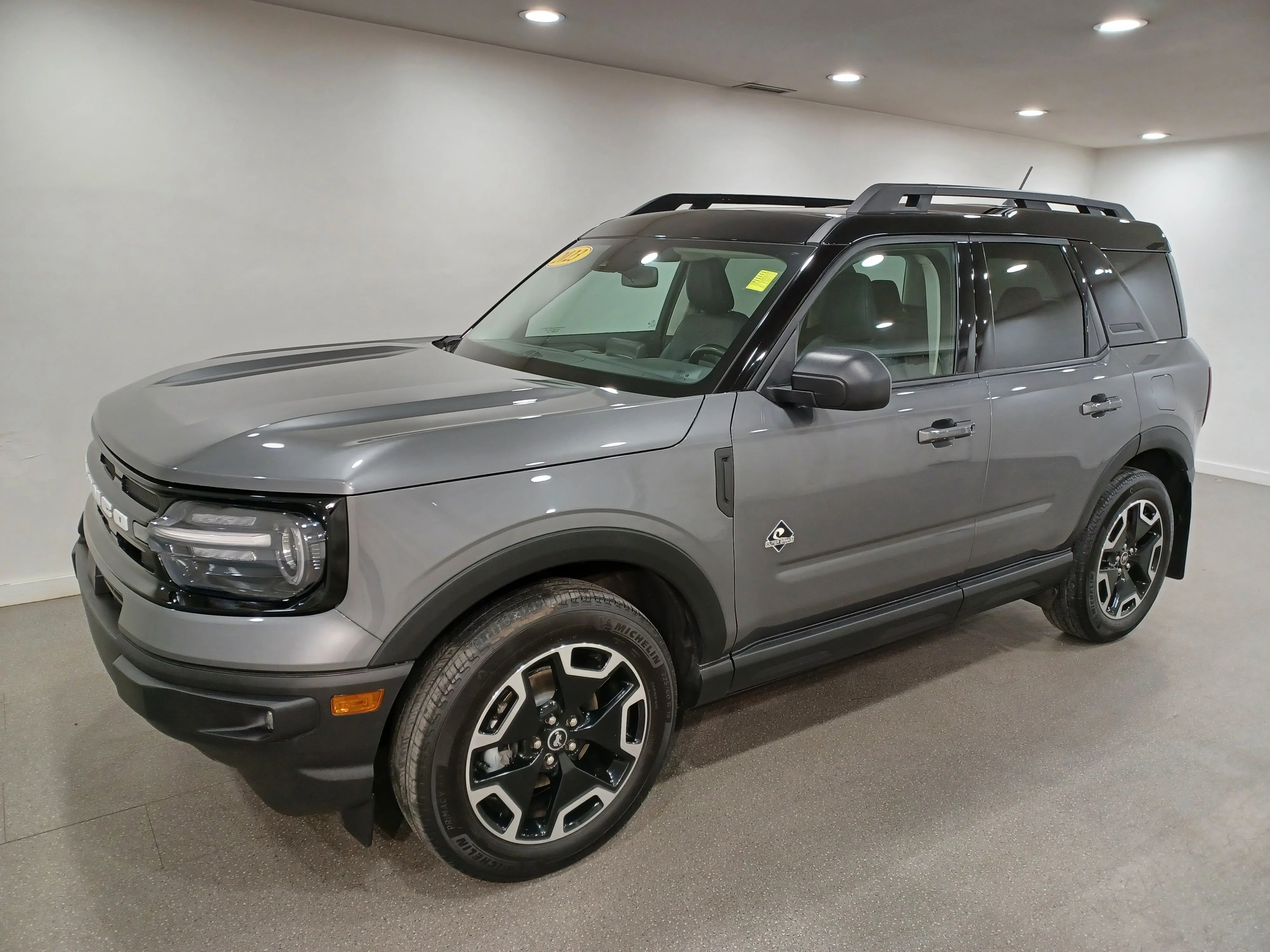 Certified Used 2023 Carbonized Gray Metallic Ford Outer Banks 4x4*Adaptive Cruise | Remote Start | Htd Leather | Sunroof | Htd Wheel | Lane Keeping image 2