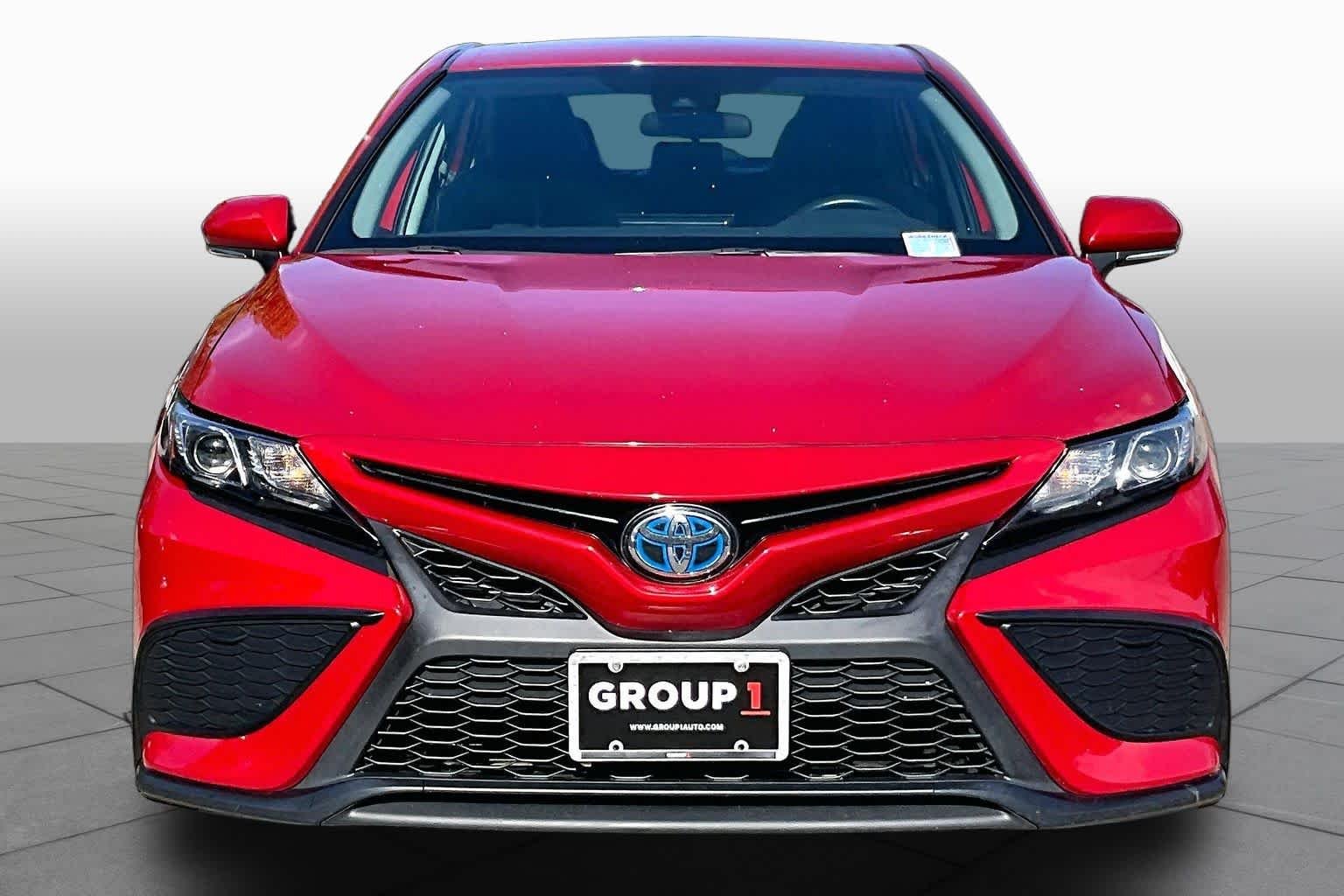 Certified Used 2024 Supersonic Red Toyota Hybrid SE image 4