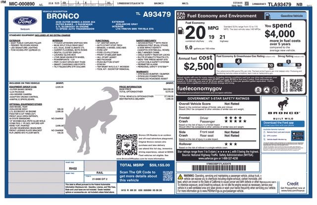 New 2026 Avalanche Gray Ford Outer Banks® image 31