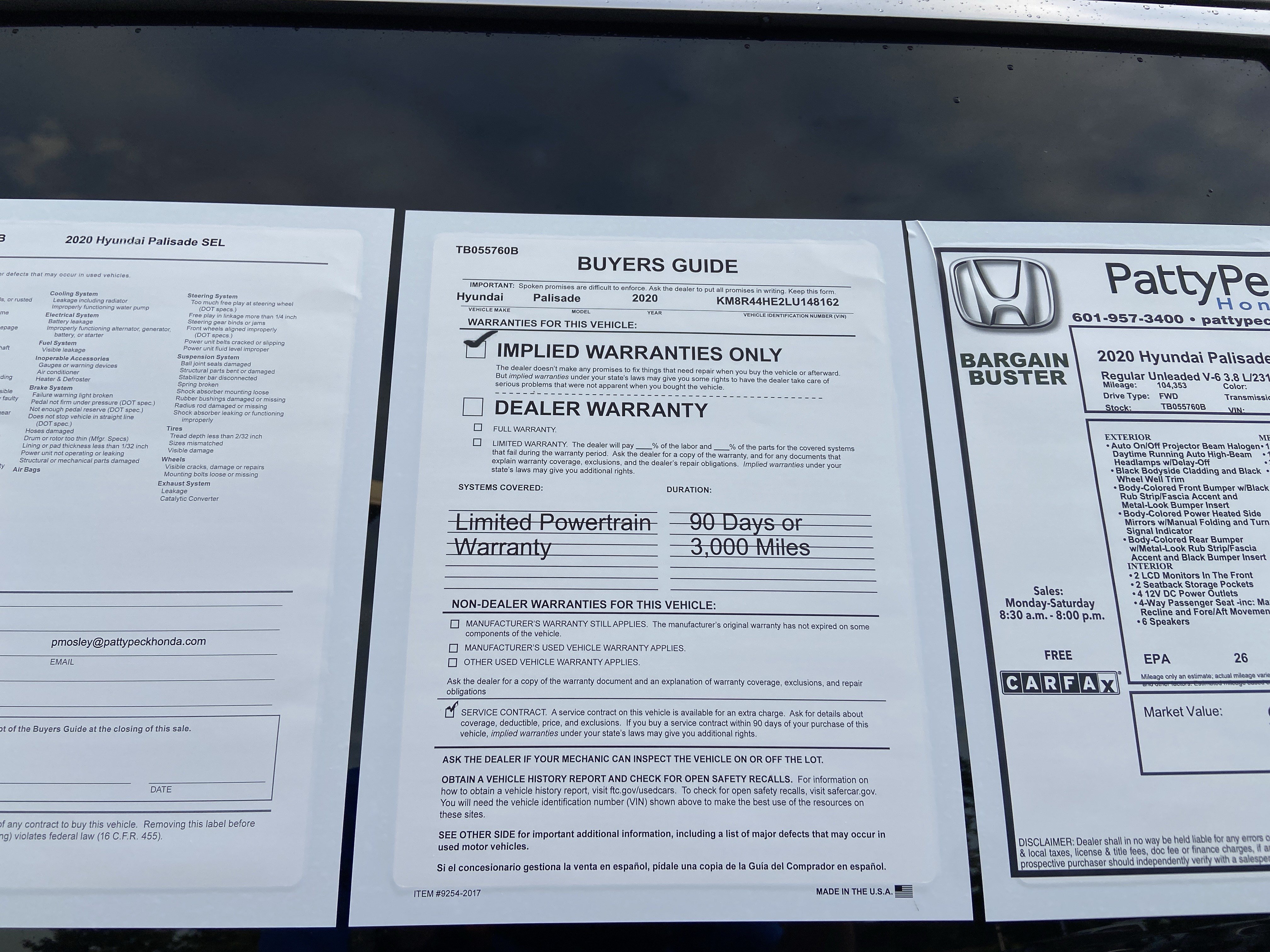Used 2020 Hyper White Hyundai SEL image 5