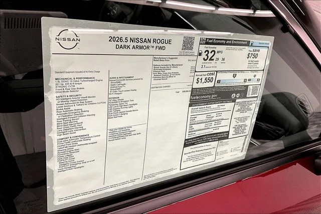 New 2026 Scarlet Ember Tintcoat Nissan Dark Armor image 40
