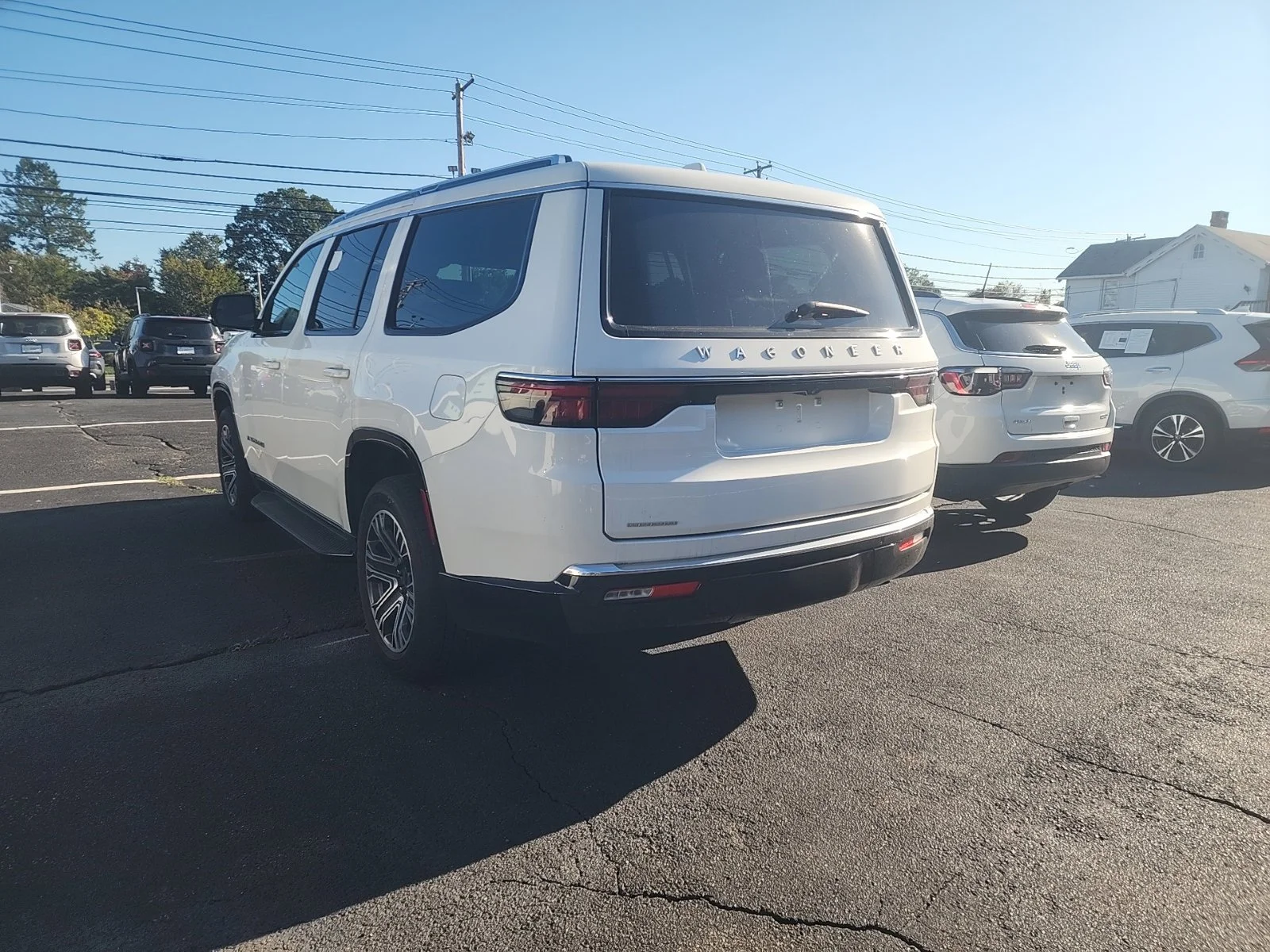 Used 2023 Bright White Clearcoat Jeep Base image 4