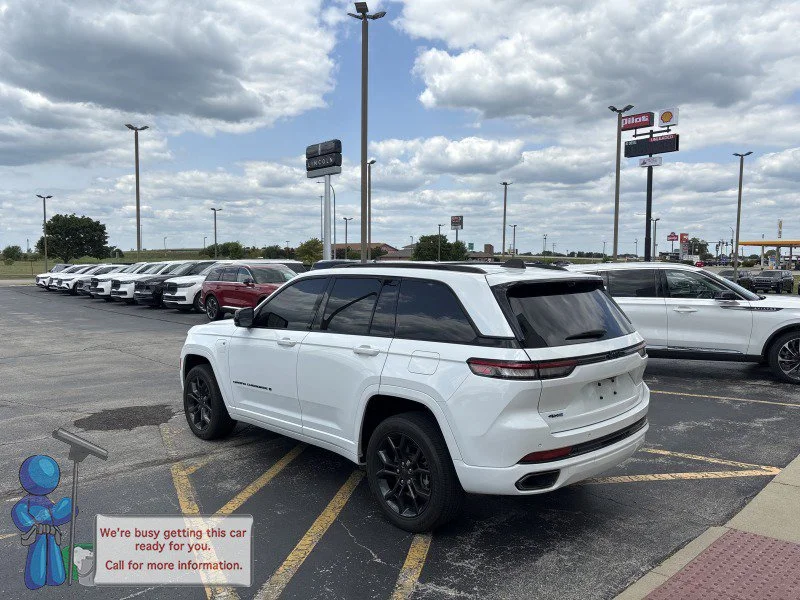 Used 2024 Bright White Clearcoat Jeep 4xe image 3