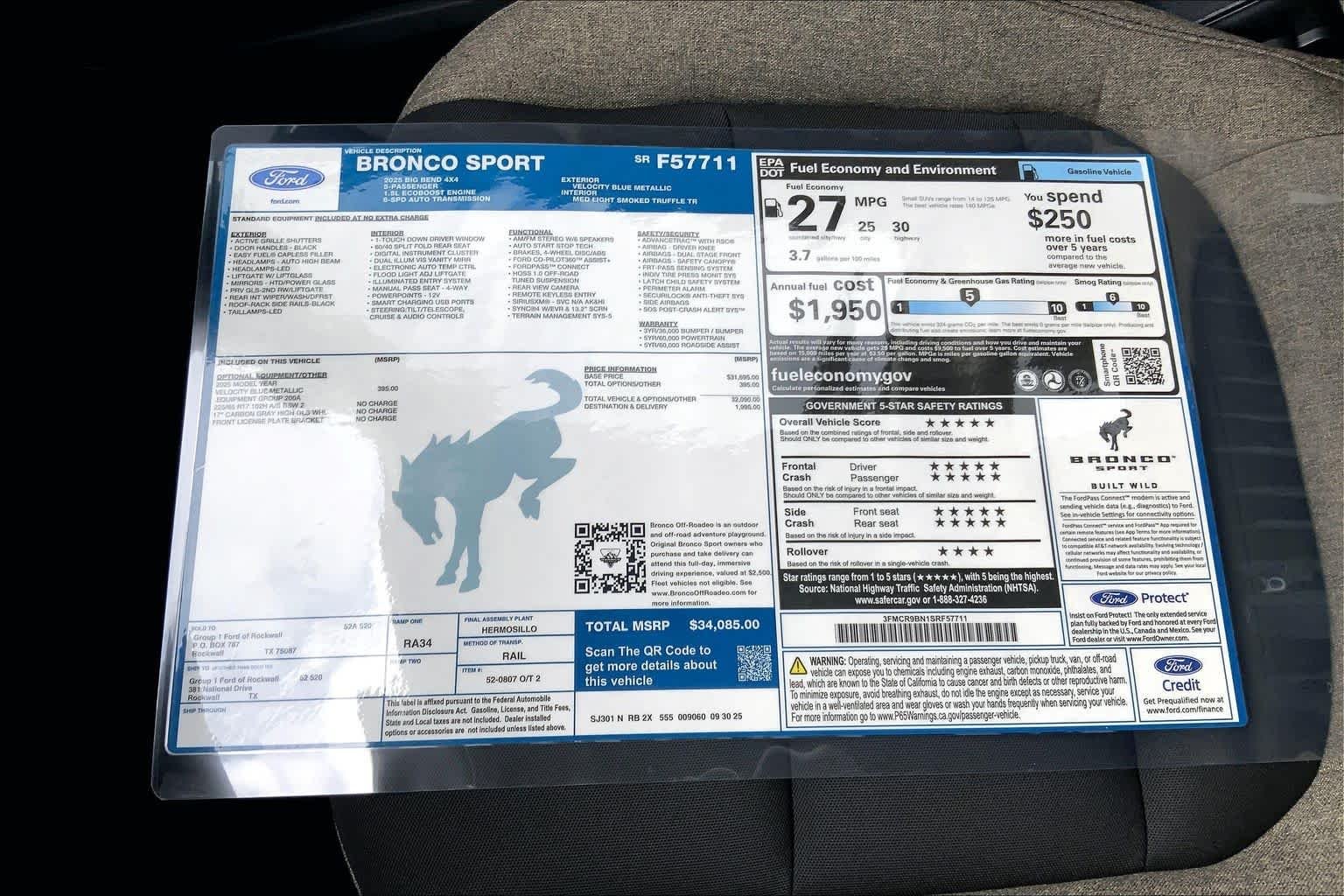 New 2025 Velocity Blue Metallic Ford Big Bend® image 19