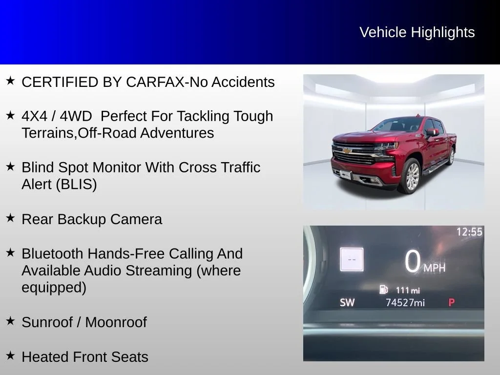 Used 2019 Red Chevrolet High Country image 4