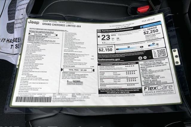 New 2026 Diamond Black Crystal Pearlcoat Jeep Limited image 19