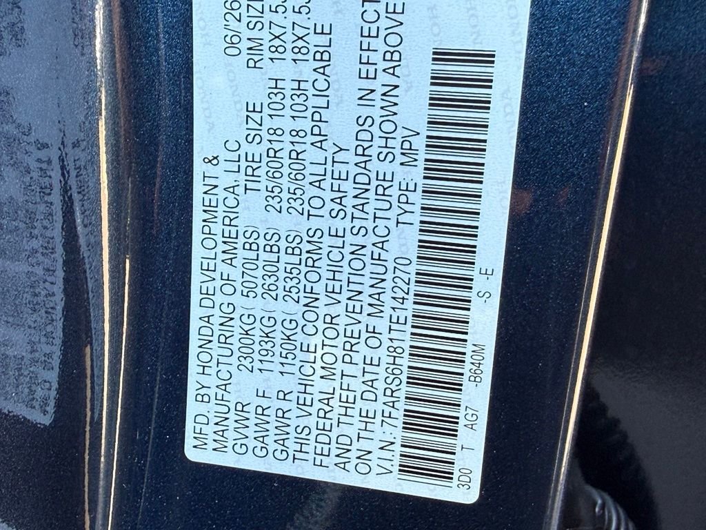 Certified Used 2026 Canyon River Blue Metallic Honda AWD Sport-L Hybrid image 30