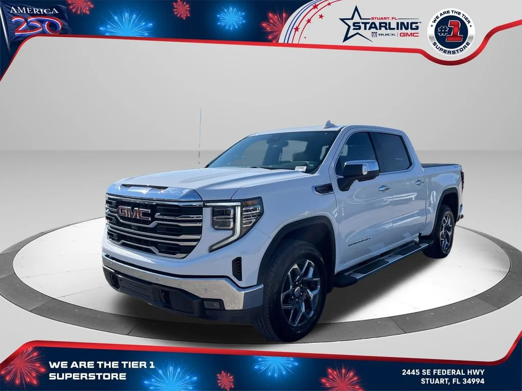 New 2026 Summit White GMC SLT image 1