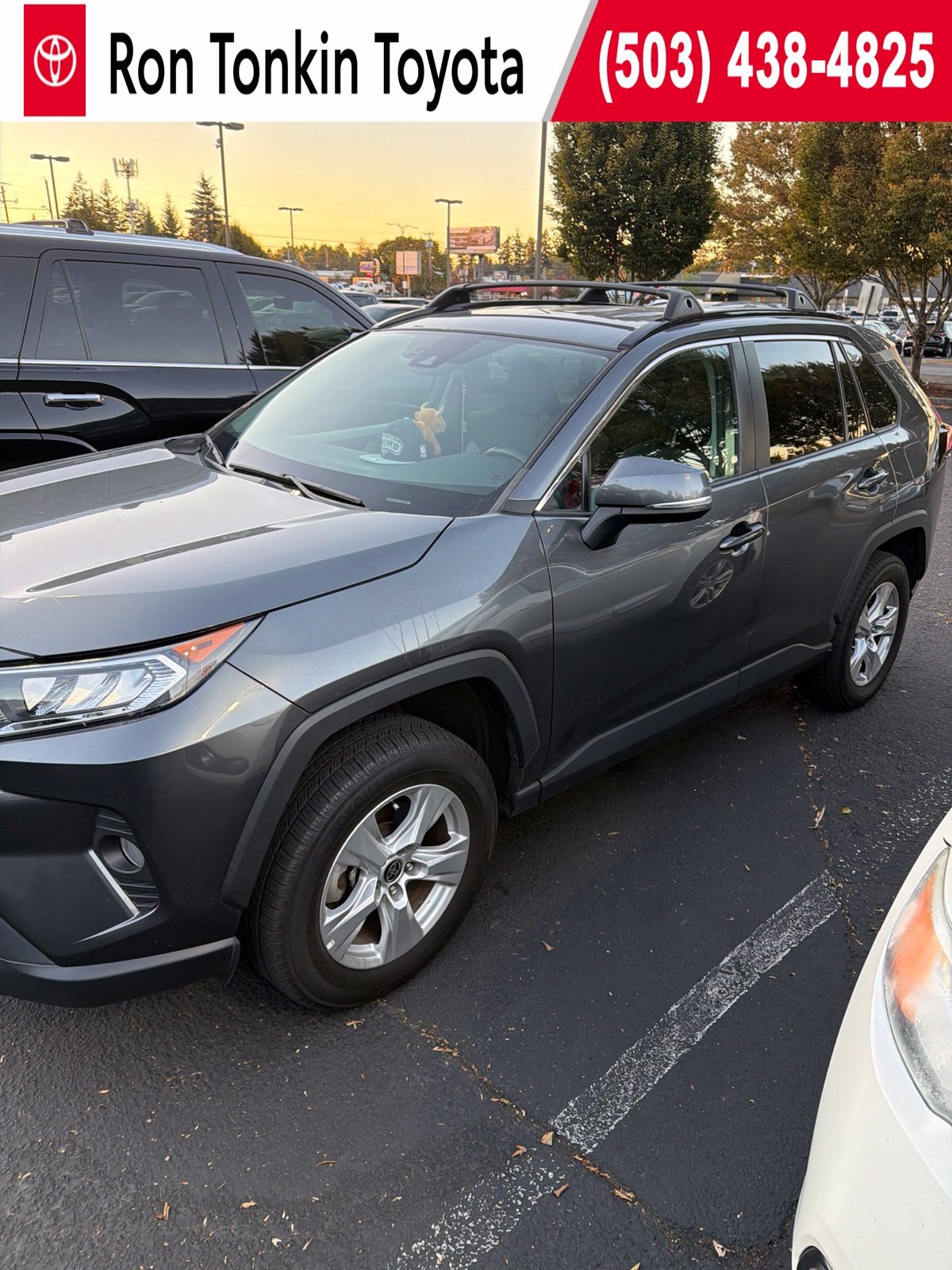 Used 2021 Magnetic Gray Metallic Toyota XLE image 1