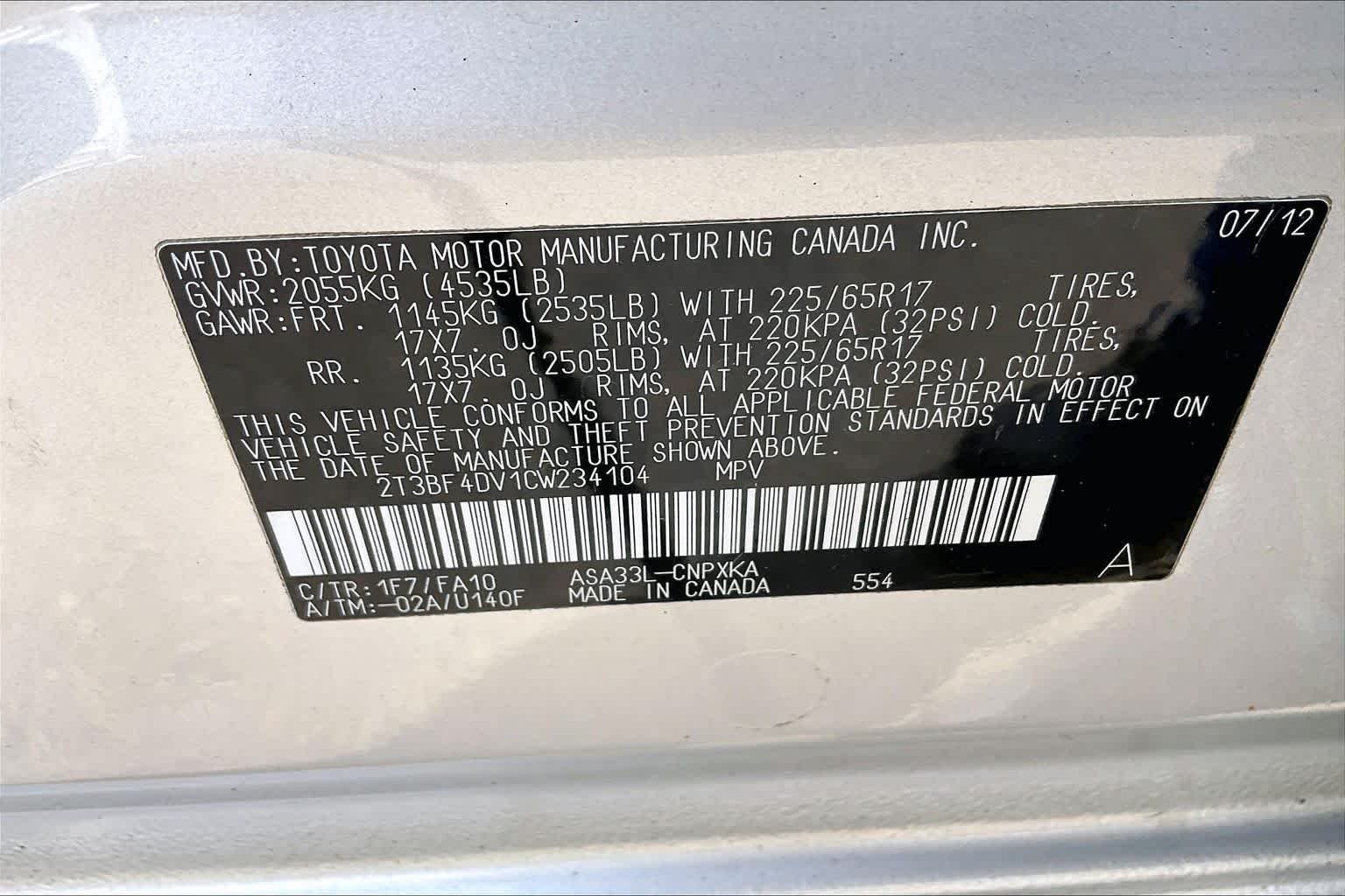 Used 2012 Classic Silver Metallic Toyota  image 36