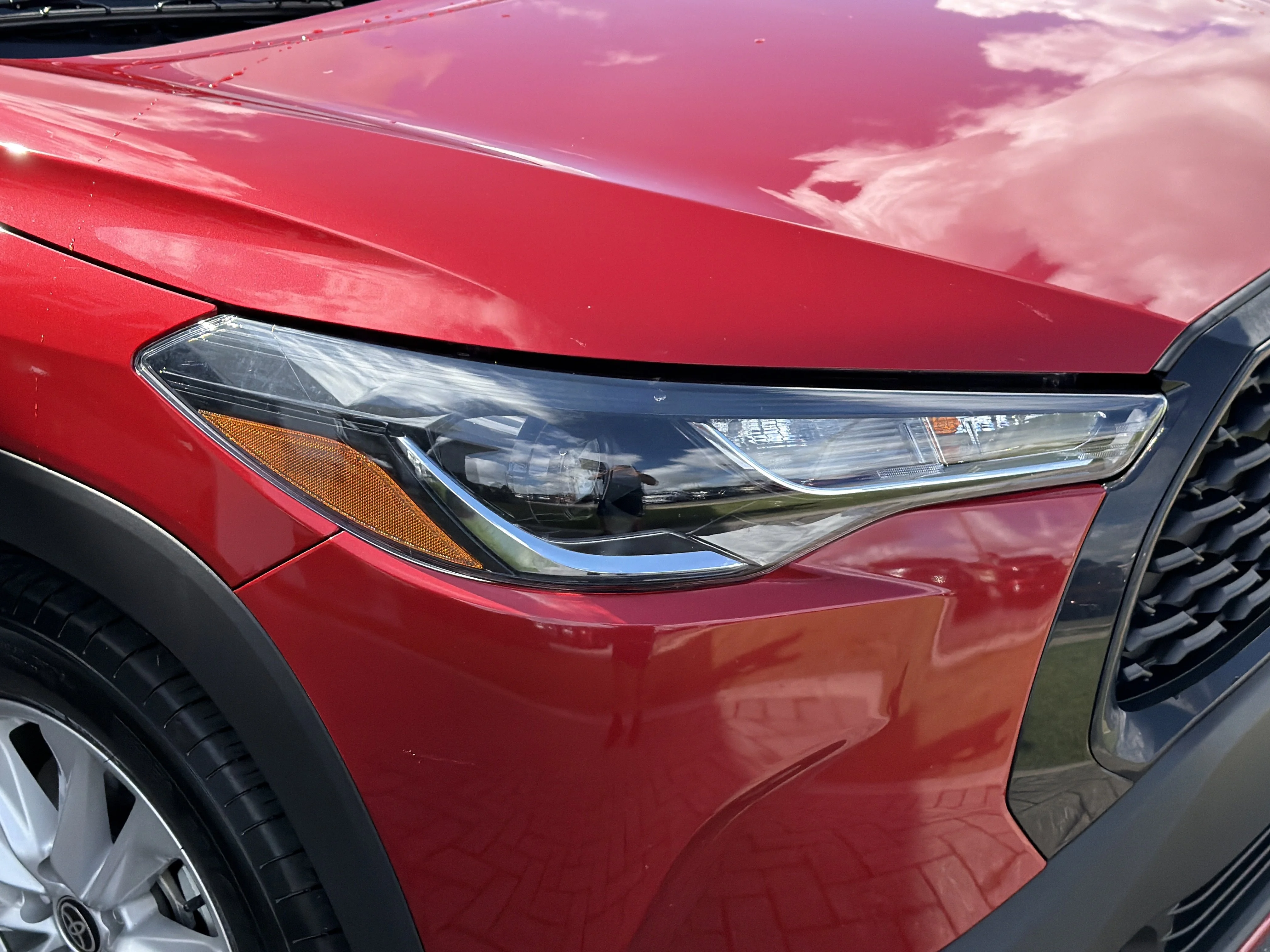 Used 2023 Barcelona Red Metallic Toyota LE image 8