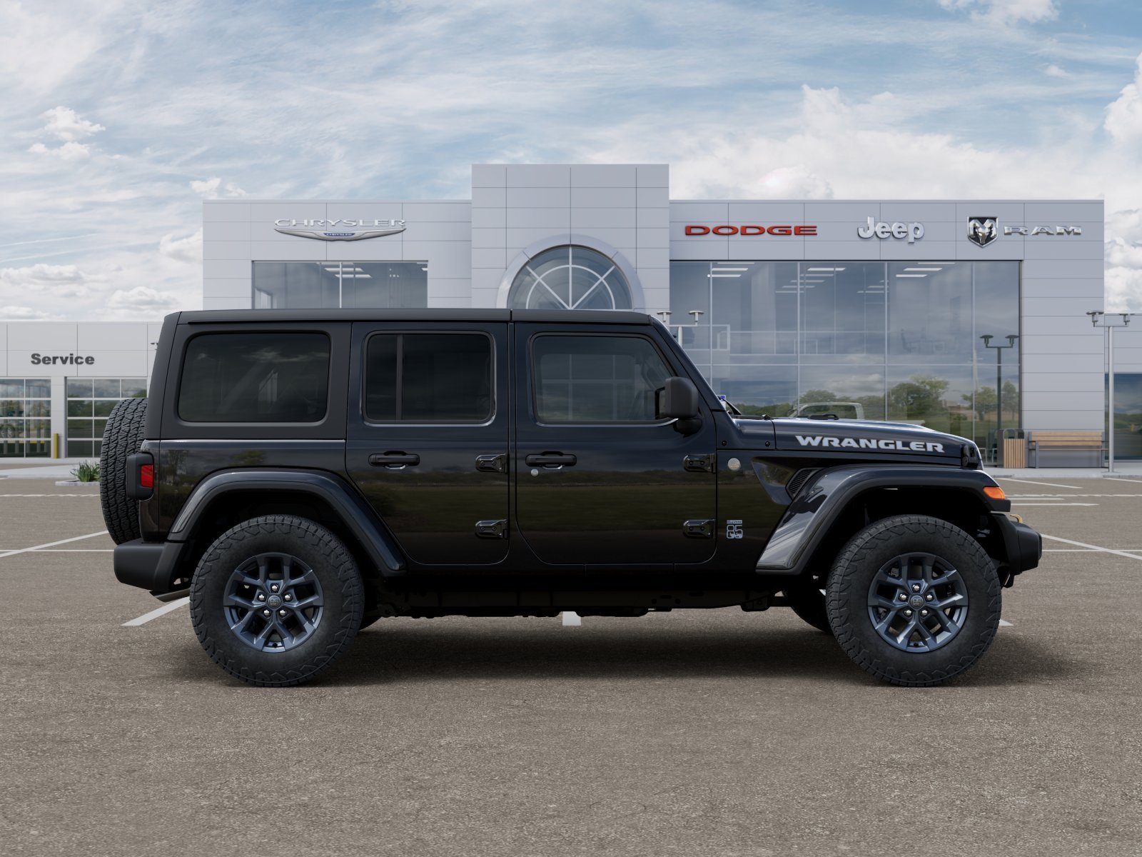 New 2026 Black Clear-Coat Exterior Paint Jeep 4-Door 85th Anniversary Edition image 21