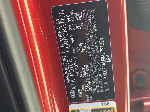 Used 2021 Orange Kia LX image 34