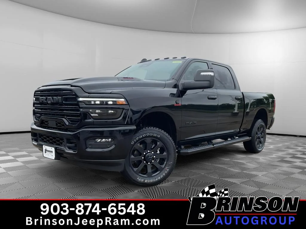 New 2026 Diamond Black Crystal Pearl-Coat Exterior Paint RAM Laramie image 1