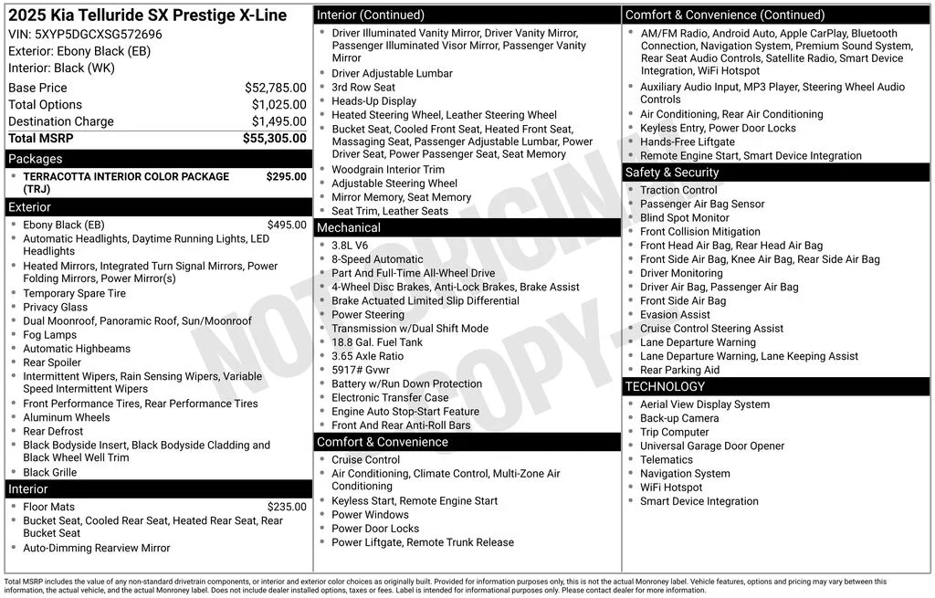 Used 2025 Black Kia SX-Prestige X-Line image 28