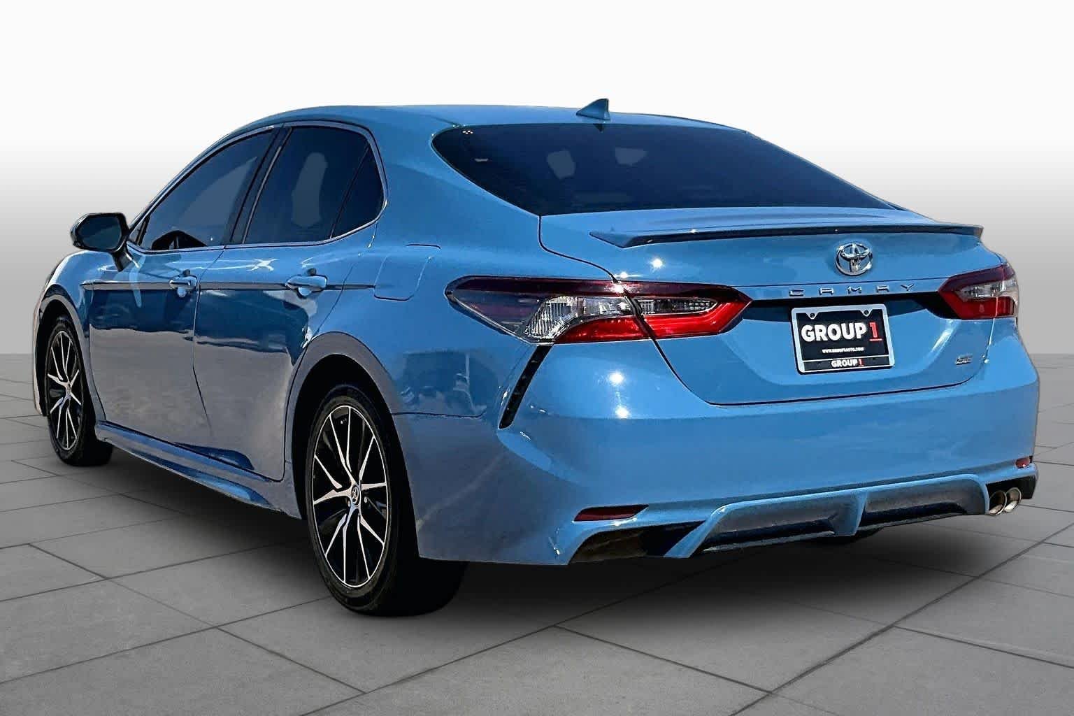 Used 2023 Cavalry Blue Toyota SE image 12