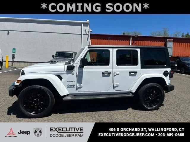 Used 2023 White Jeep Sahara 4xe image 9