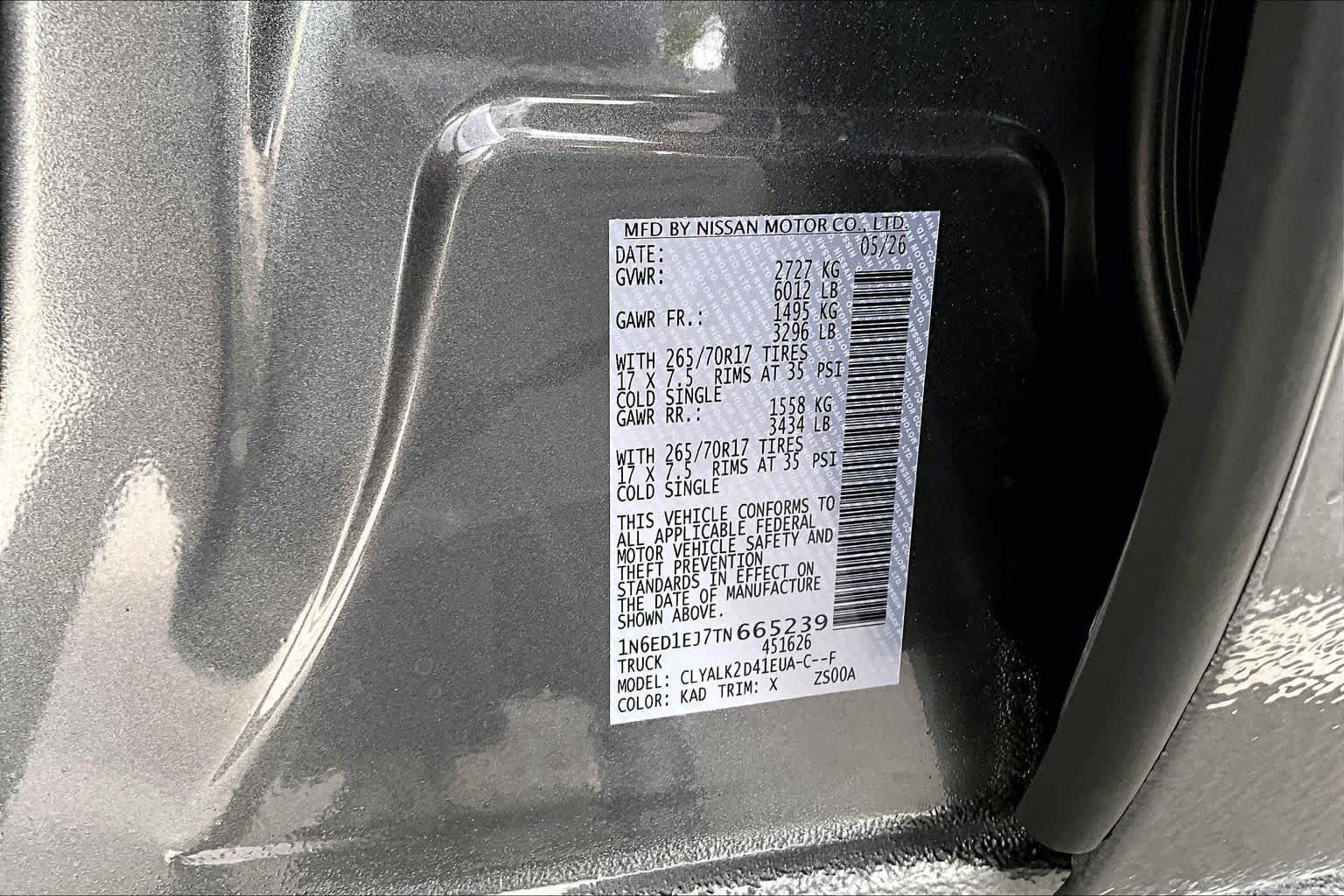 New 2026 Gun Metallic Nissan PRO-X image 22