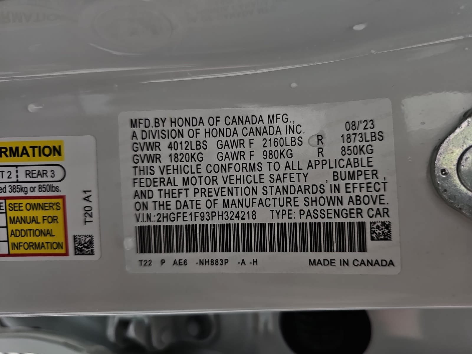 Used 2023 White Honda Touring image 31