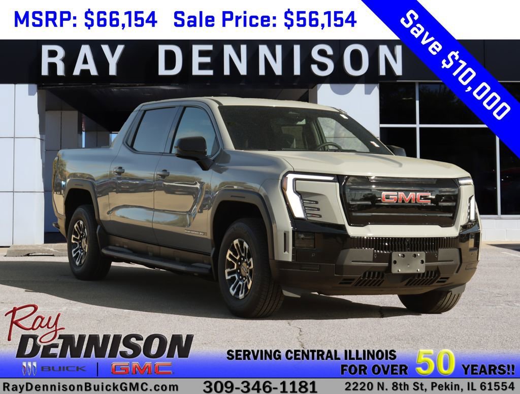Thunderstorm Gray 2026 GMC Sierra EV Elevation Crew Cab (Standard Range) e4WD Pickup Truck All-Wheel Drive