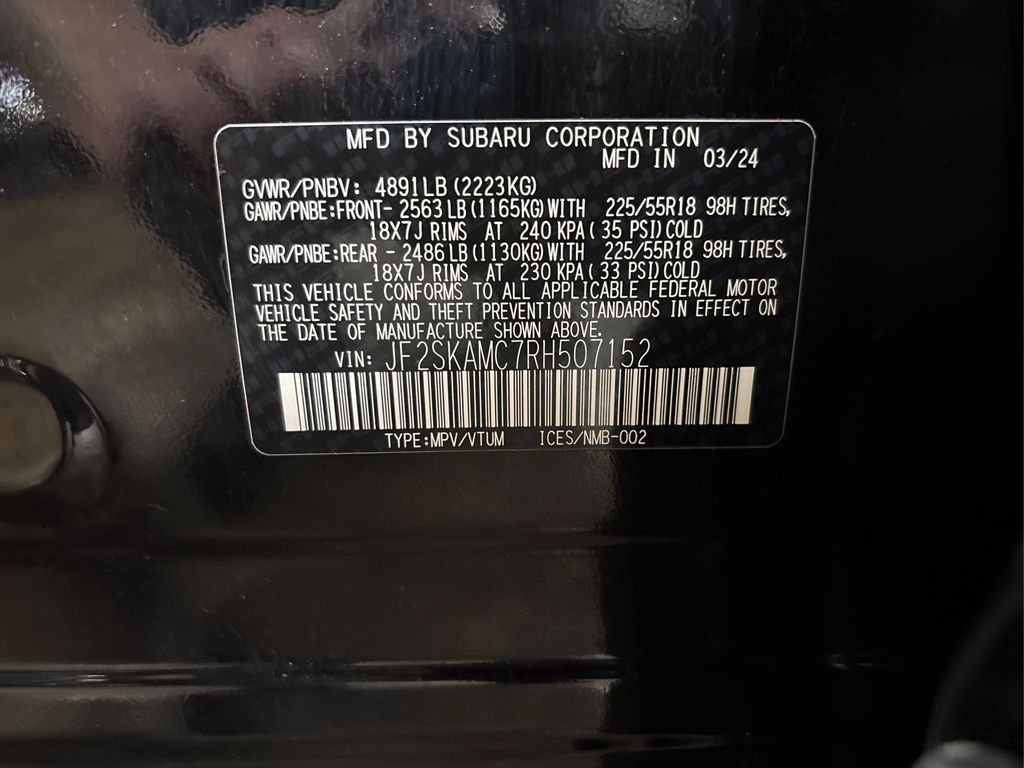 Used 2024 Black Subaru Touring image 17