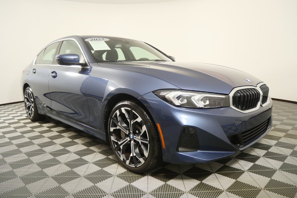 Certified Used 2025 Arctic Race Blue metallic BMW 330i xDrive image 2