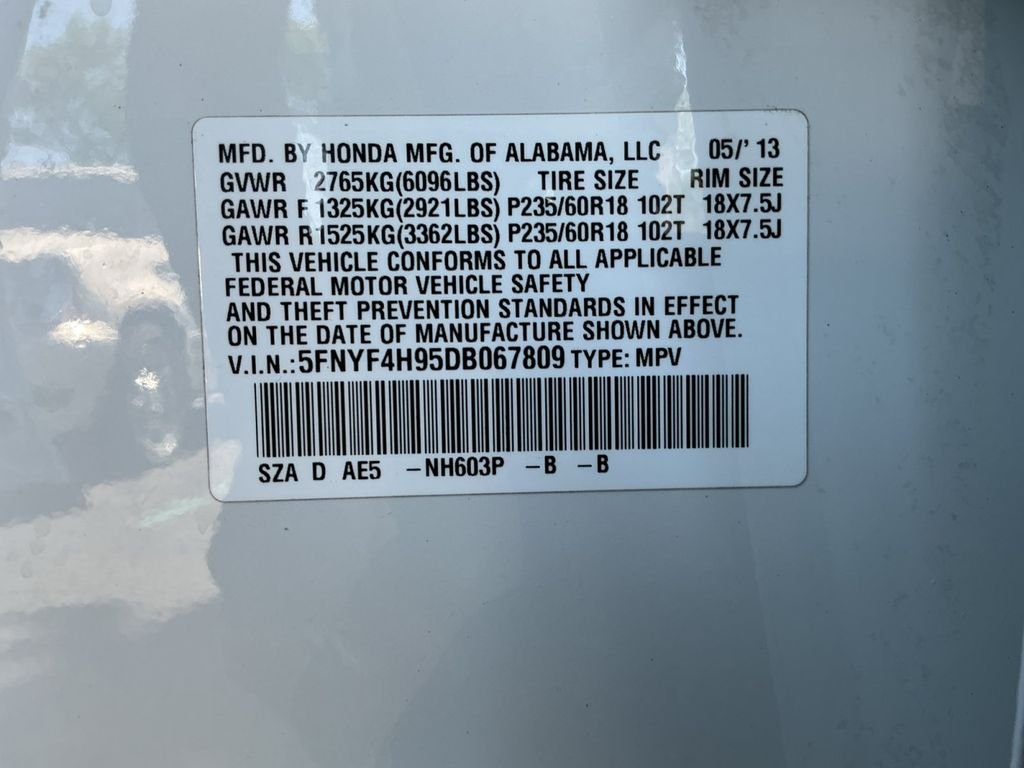Used 2013 White Honda Touring image 25