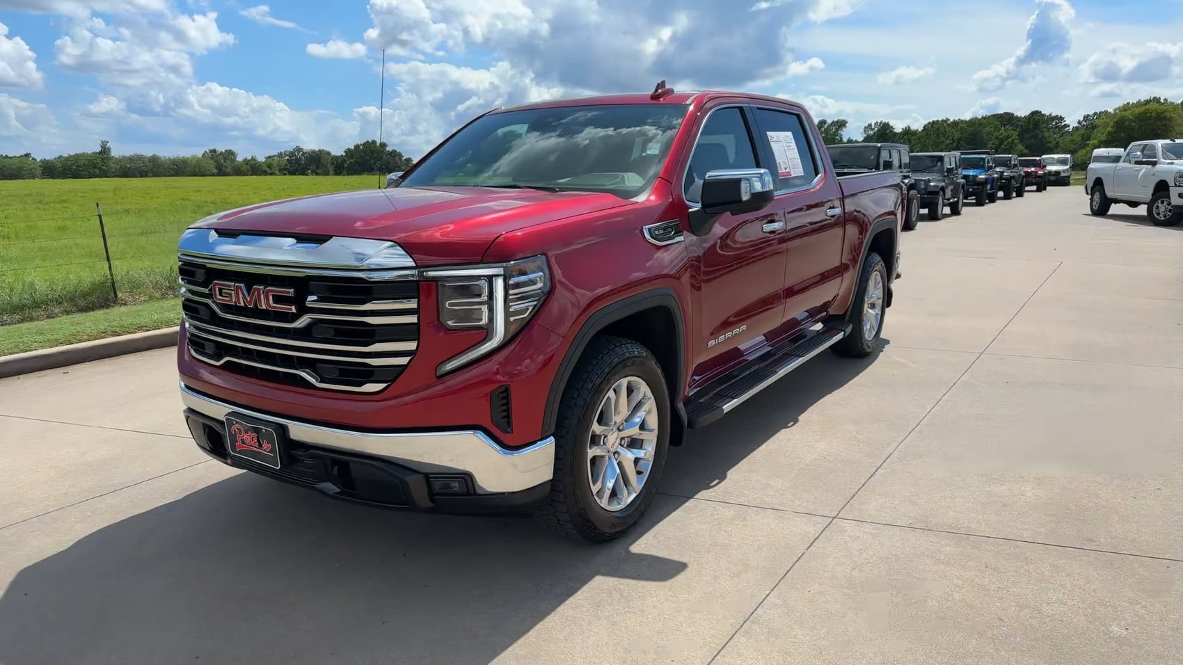 Used 2024 Volcanic Red GMC SLT image 5