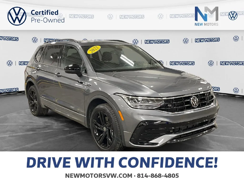 Used 2023 Platinum Gray Metallic Volkswagen 2.0T SE R-Line Black image 7