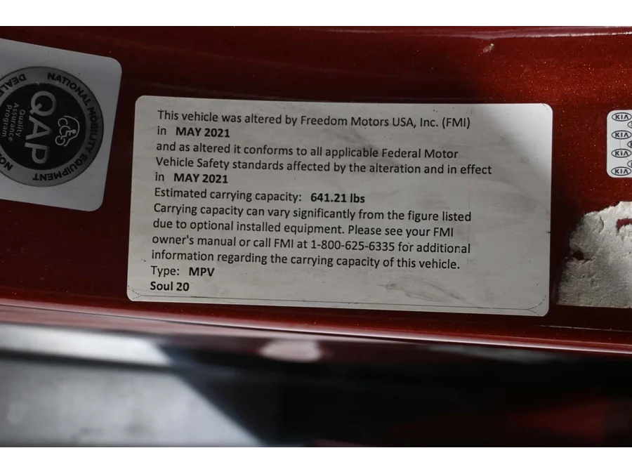 Used 2020 RED Kia LX Mobility Handicap Van image 32